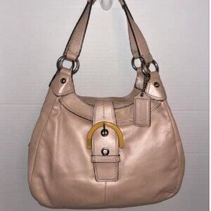 COACH Y2K LIGHT PINK SOHO LYNN LEATHER HOBO BAG SHOULDER BAG